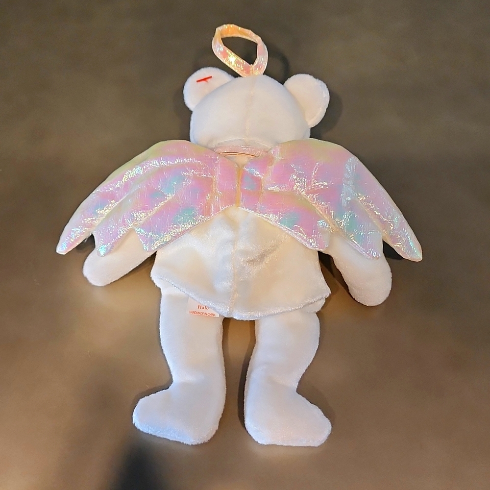 4 ty Beanie Baby's Lot - Halo, Peace, Curly, and Valentino - Picture 3 of 16